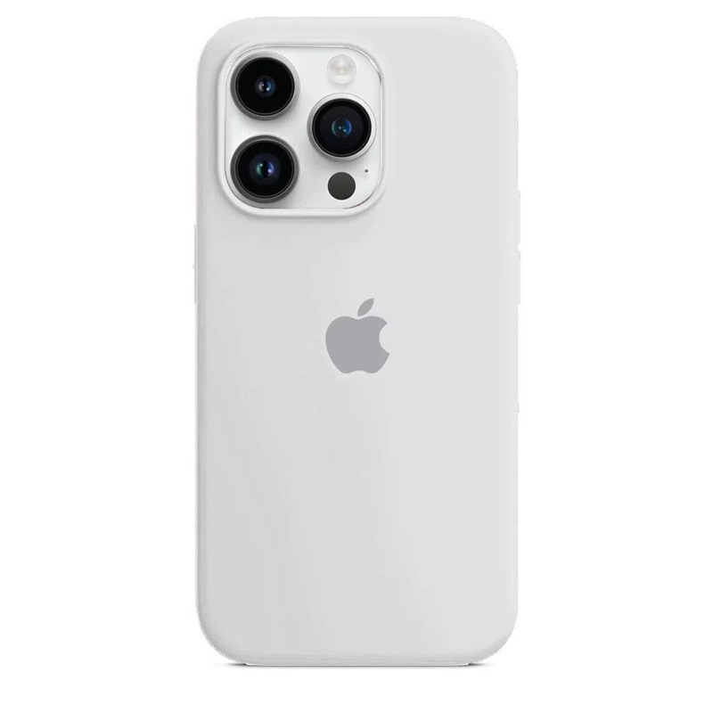 Husa Silicon pentru Apple iPhone 14 Pro - White